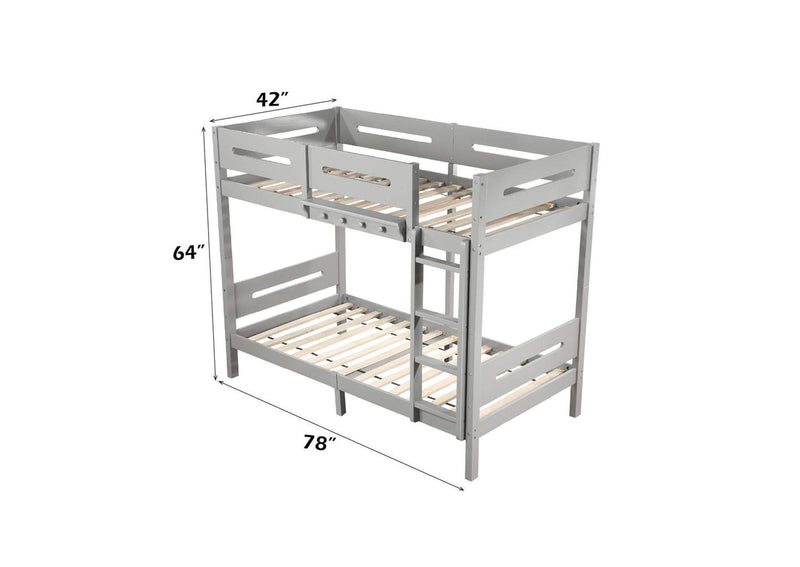 BD01913 Edah Twin-Twin Bunk Bed
