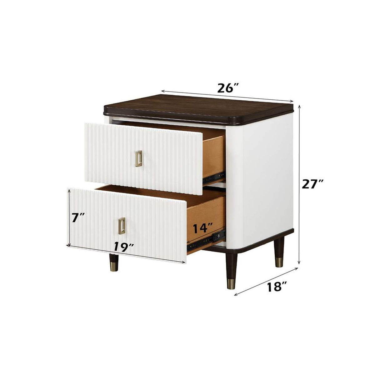 BD02028 Carena Nightstand with USB