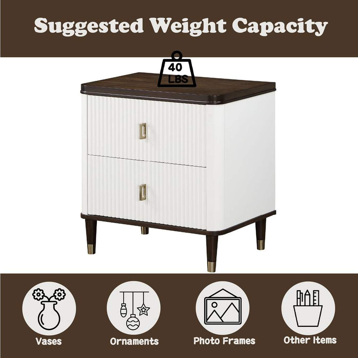 BD02028 Carena Nightstand with USB