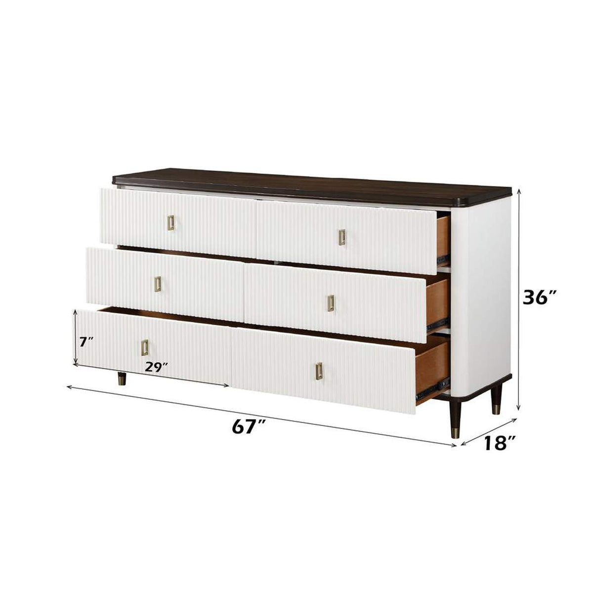 BD02030 Carena Dresser with Jewelry Tray