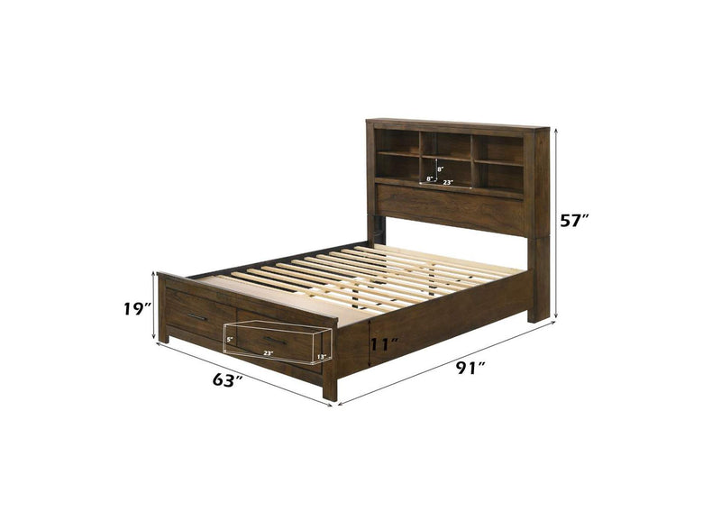 BD02077Q Merrilee Ii Queen Bed with Storage