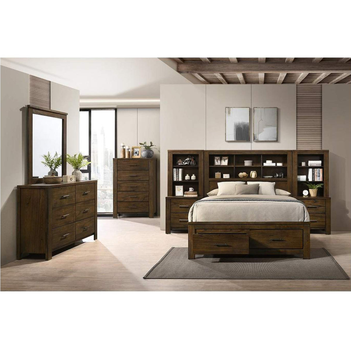 BD02077Q Merrilee Ii Queen Bed with Storage