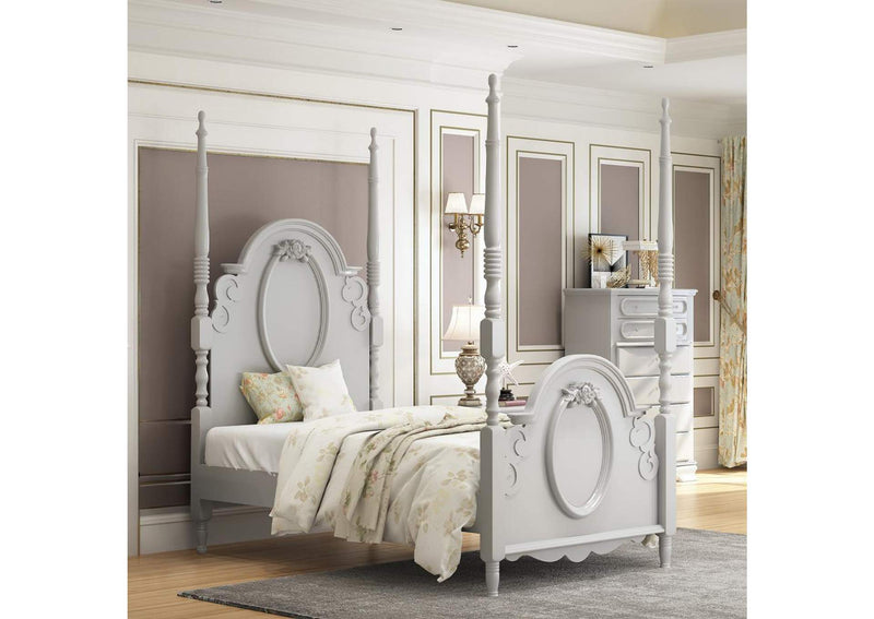 BD02203F Flora Full Bed with Poster