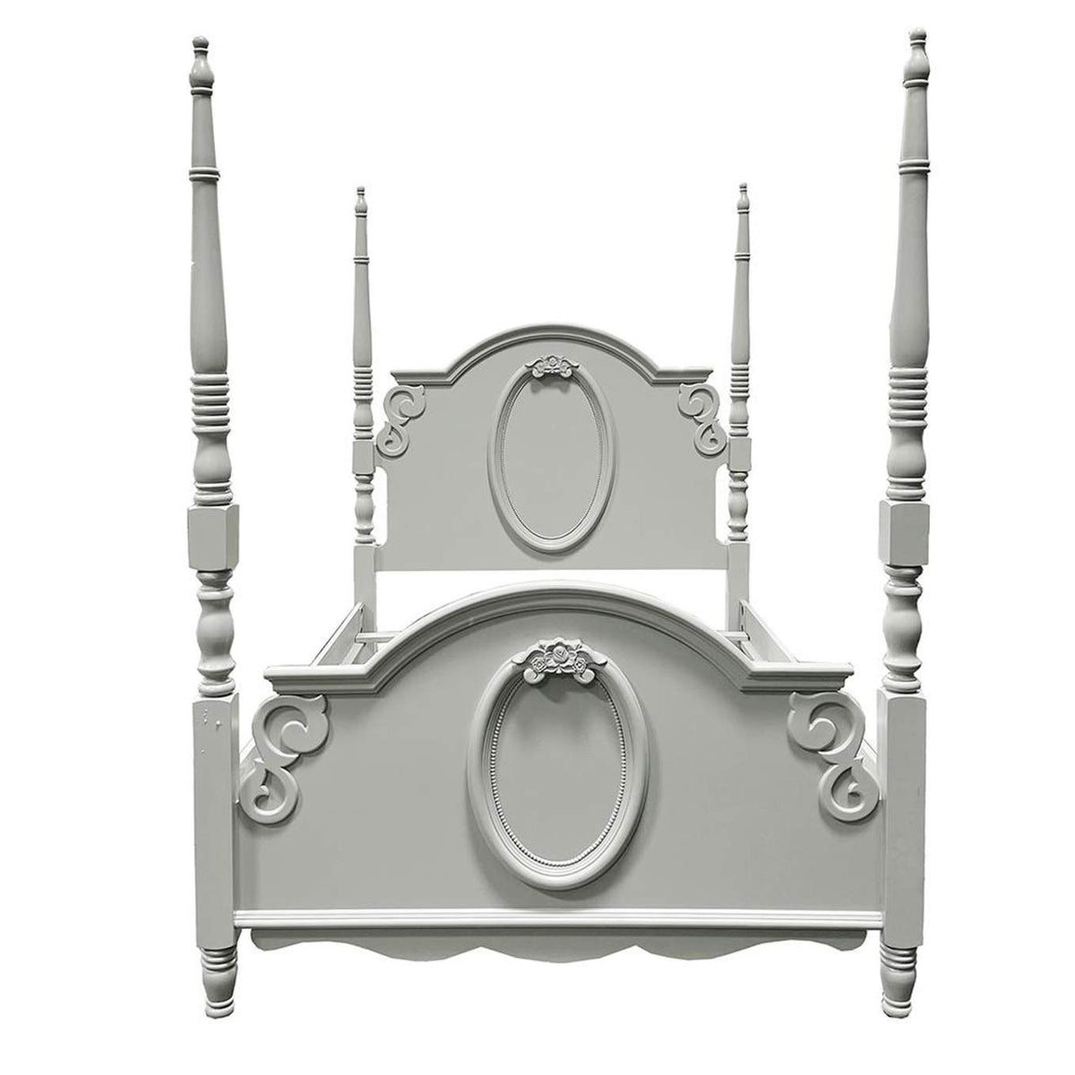 BD02204T Flora Twin Bed with Poster