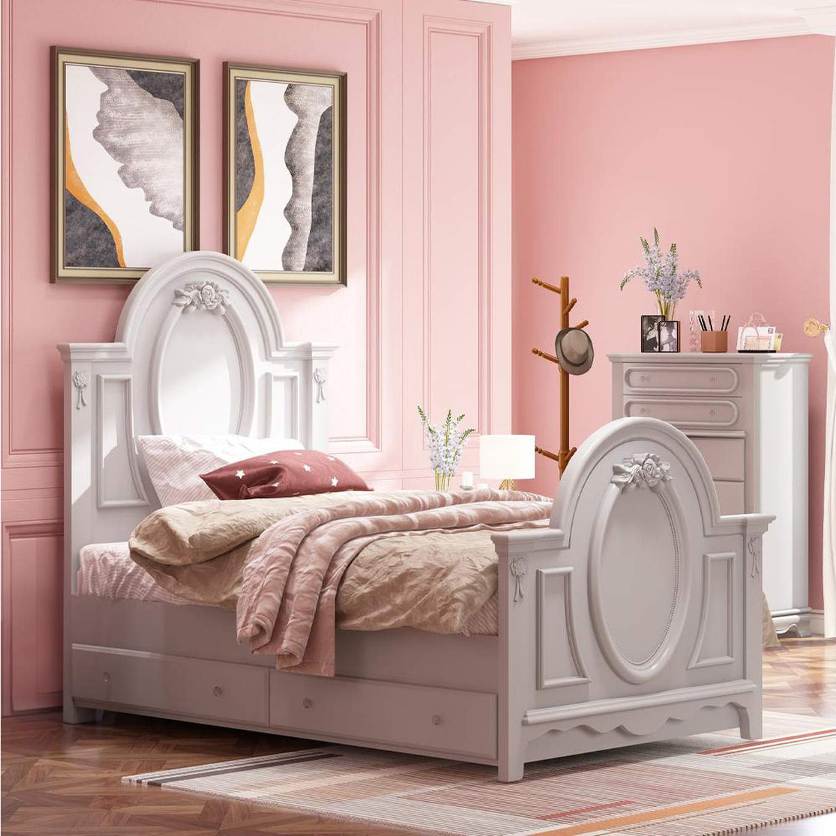 BD02210T Flora Twin Bed