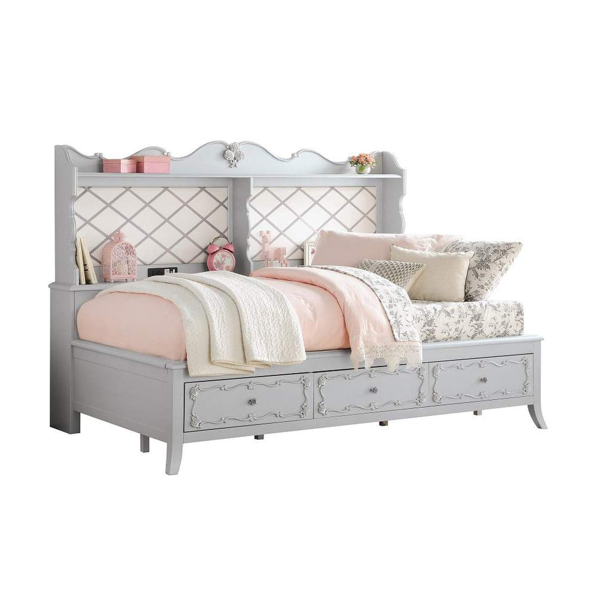 BD02220 Edalene Daybed with USB and Storage - Twin