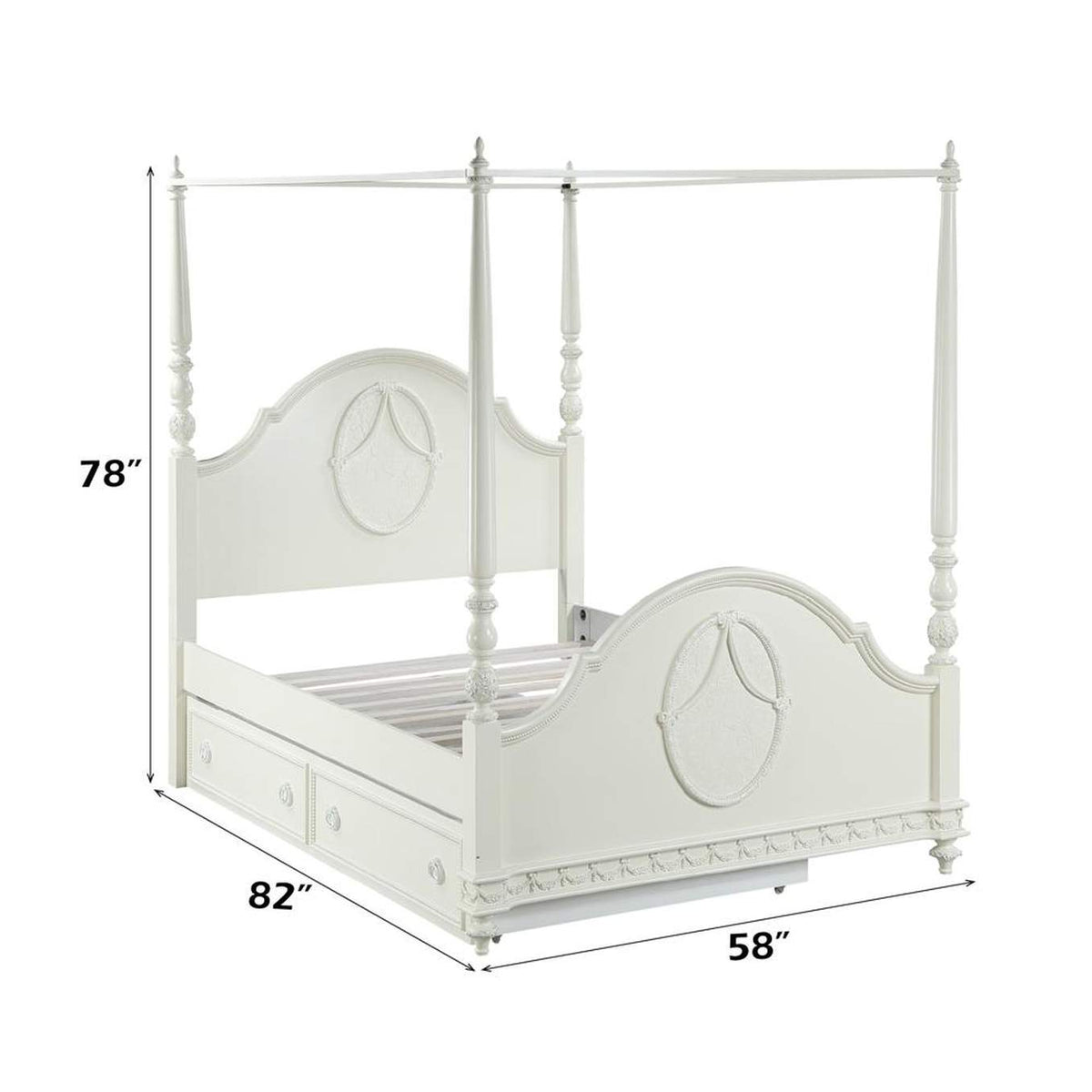 BD02259F Dorothy Full Post Bed
