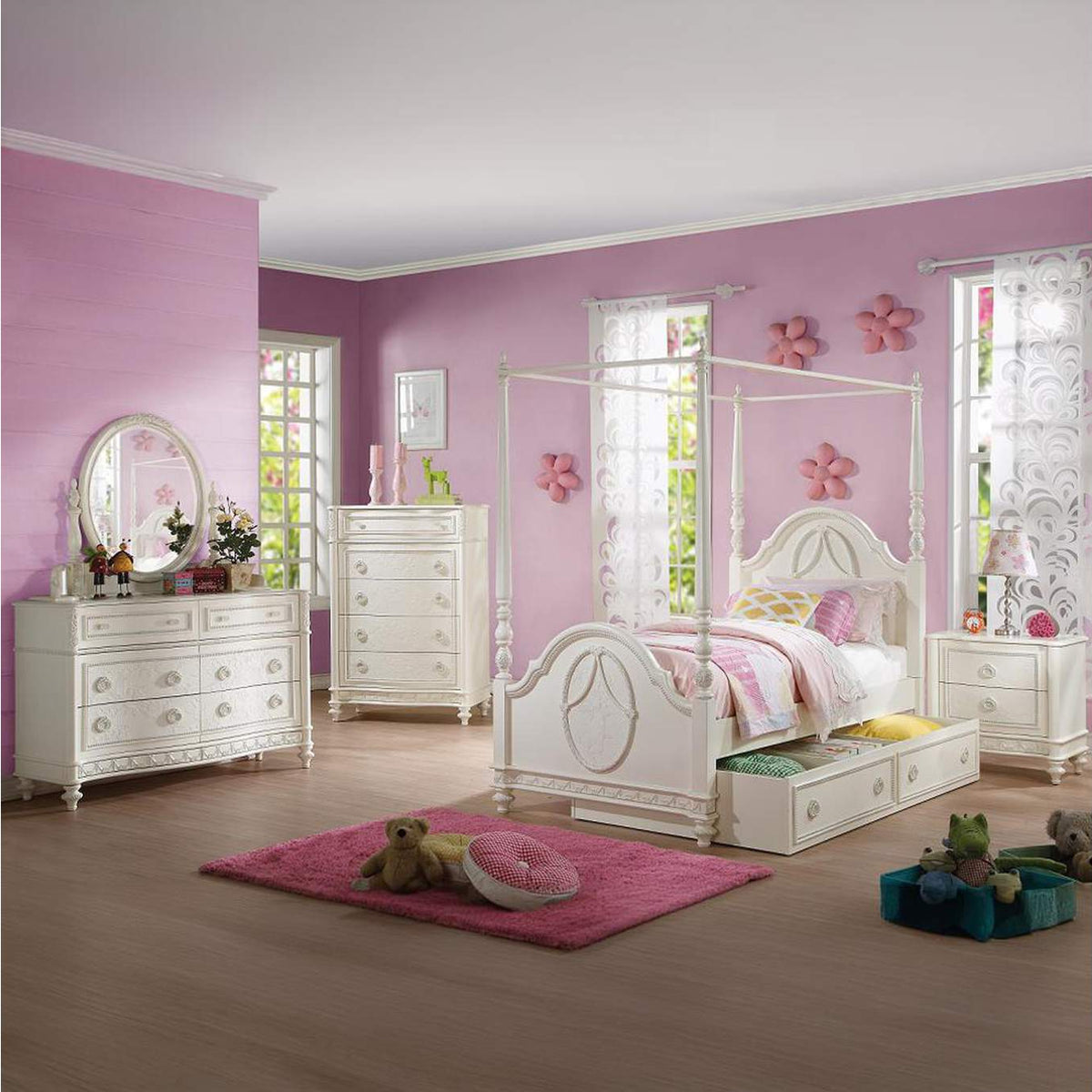 BD02261T Dorothy Twin Post Bed