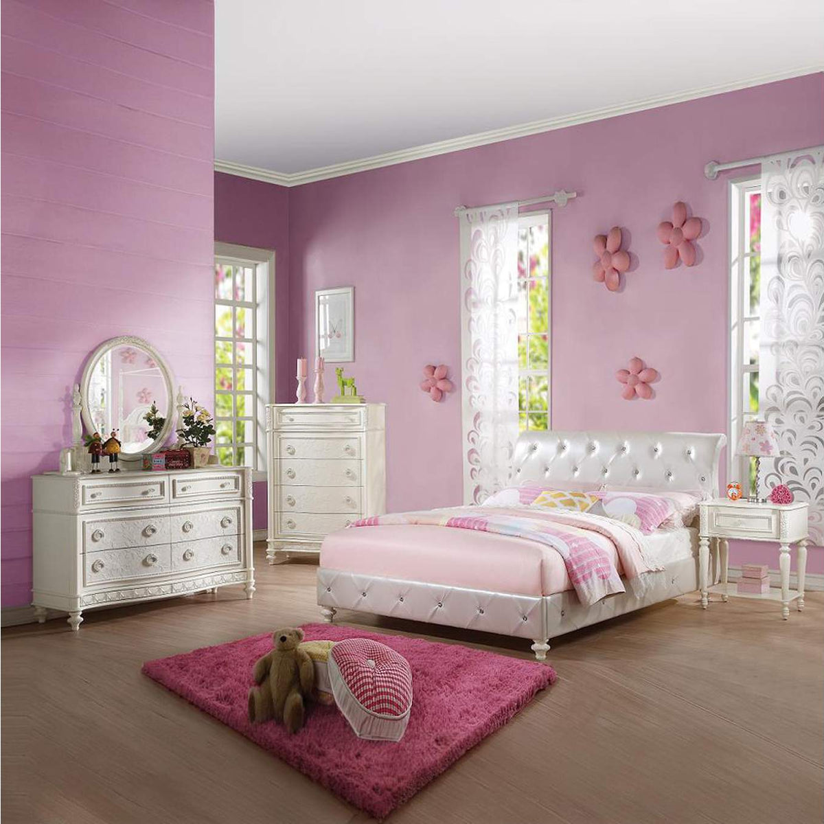 BD02267 Dorothy Nightstand with 1 Drawer