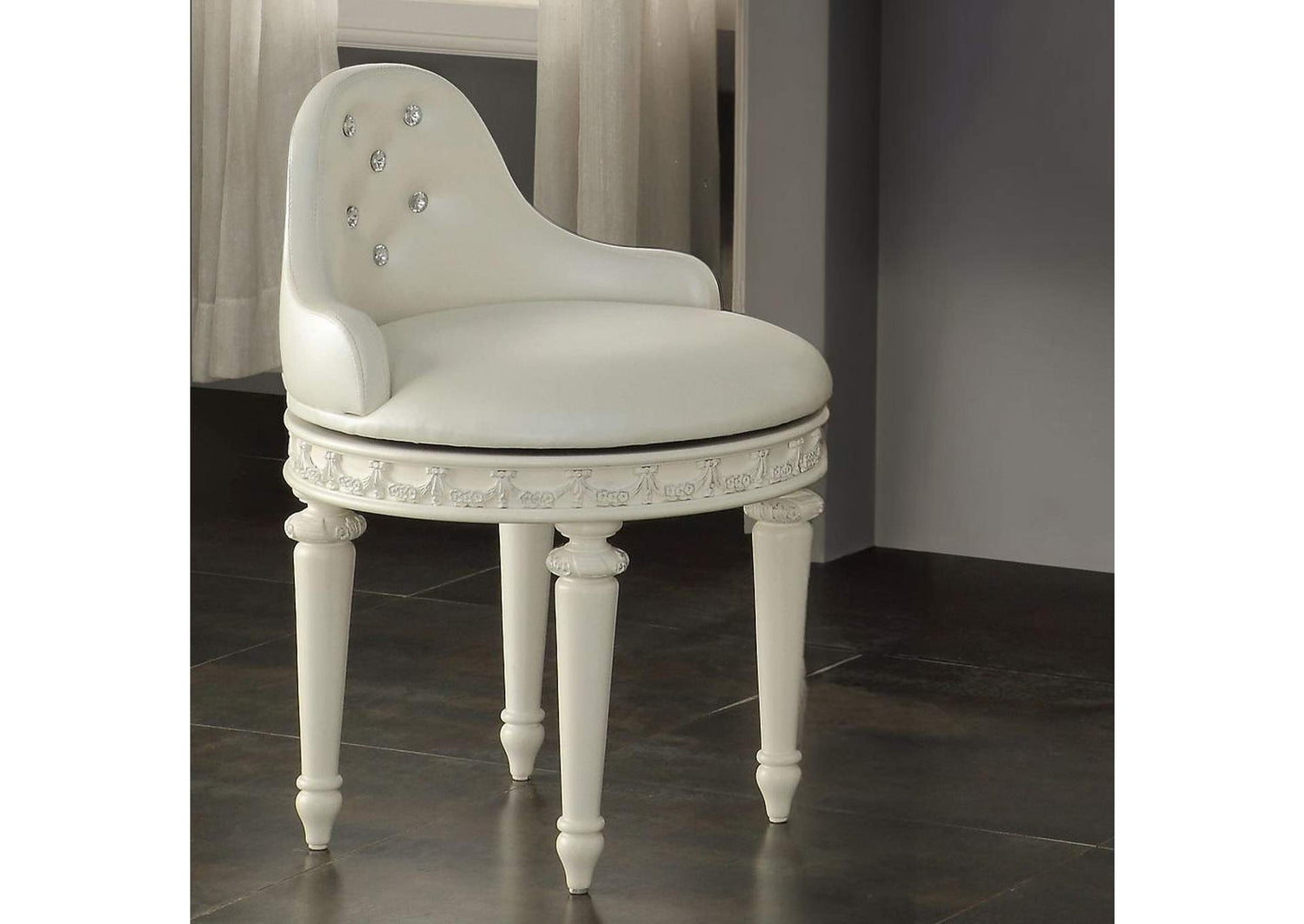 BD02272 Dorothy Vanity Chair with Swivel