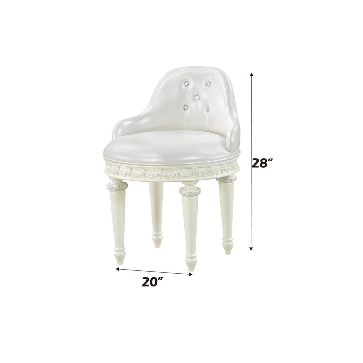 BD02272 Dorothy Vanity Chair with Swivel