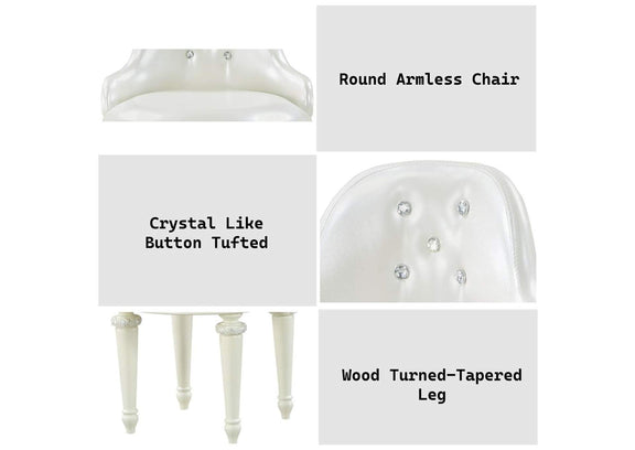 BD02272 Dorothy Vanity Chair with Swivel
