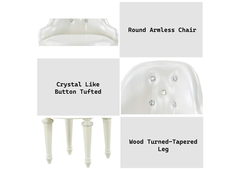 BD02272 Dorothy Vanity Chair with Swivel