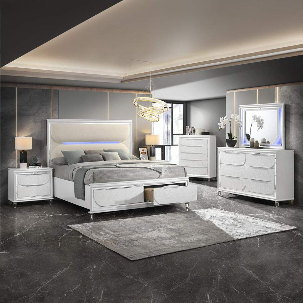 BD02316EK Tarian Ek Bed with Led and Storage