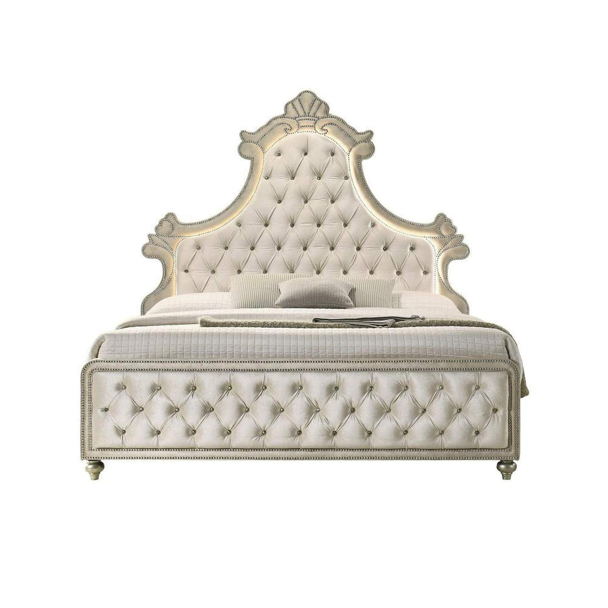 BD02335Q Lucienne Queen Bed with Led