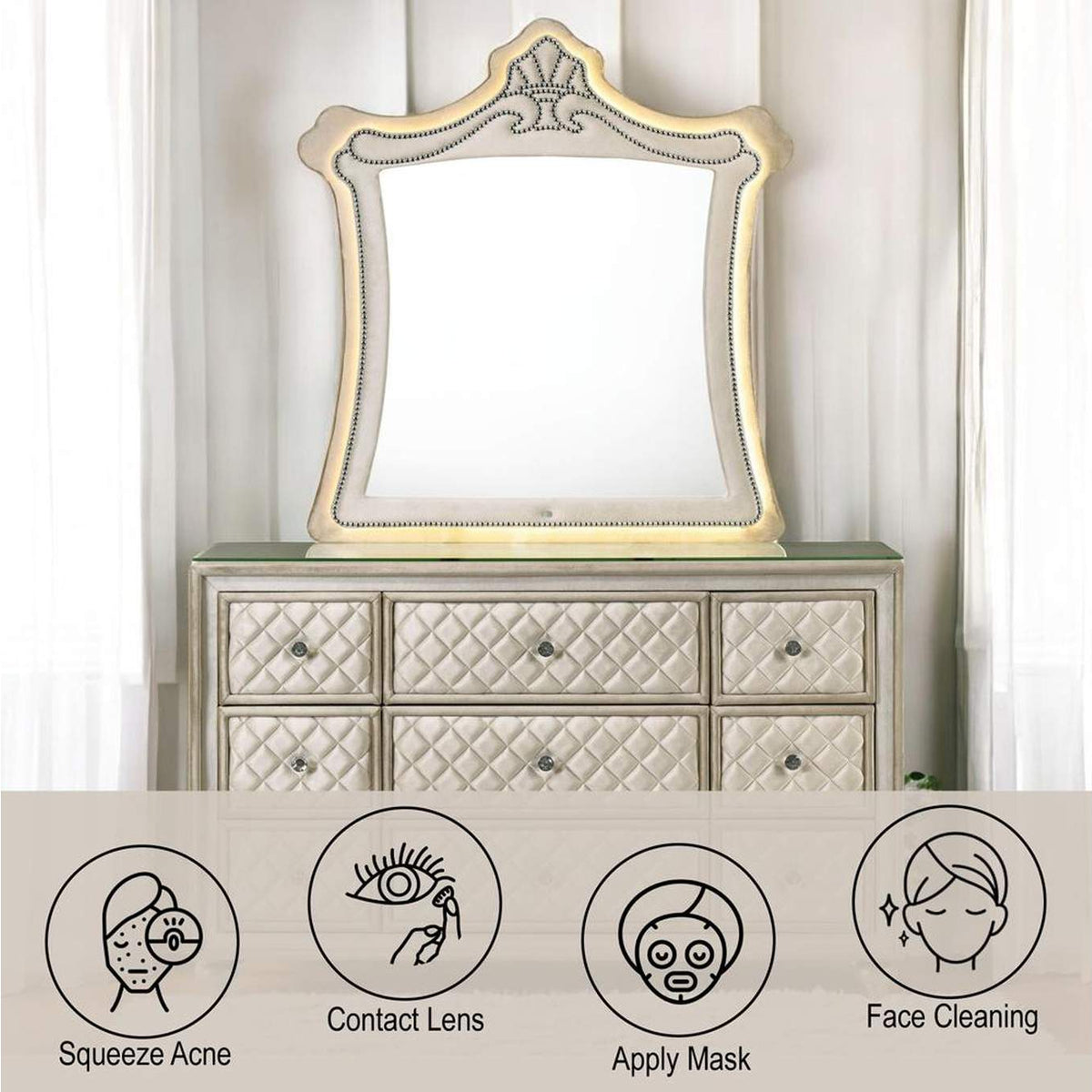 BD02337 Lucienne Mirror with Led