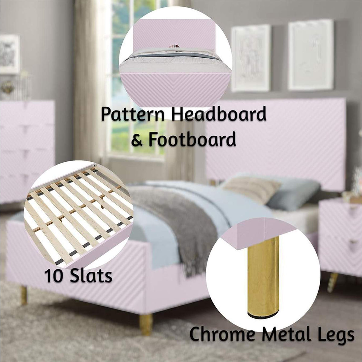 BD02660F Gaines Full Bed
