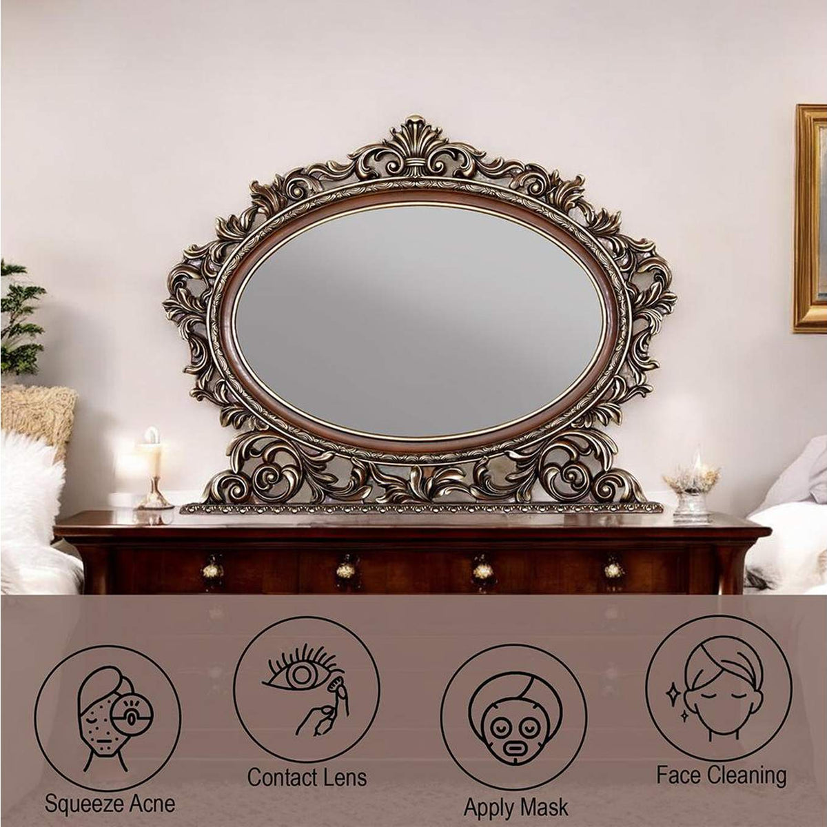 BD03064 Devany Oval Mirror