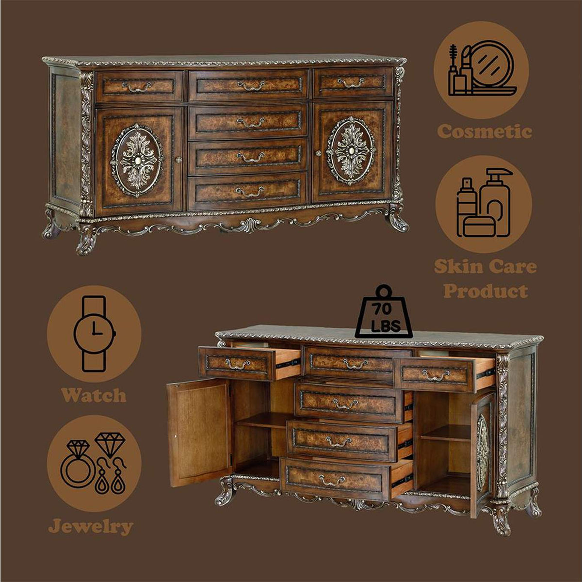 BD03065 Devany Dresser