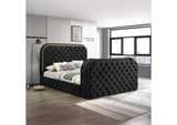 BD03121EK Kana Eastern King Bed with Led, Fireplace and TV Stand
