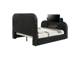 BD03121EK Kana Eastern King Bed with Led, Fireplace and TV Stand