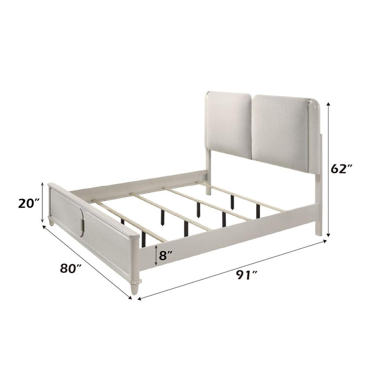 BD03791EK Laveda Eastern King Bed with Led