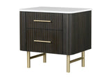 BD04093 Clayten Nightstand with Marble Top