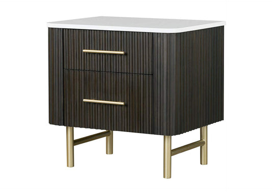 BD04093 Clayten Nightstand with Marble Top
