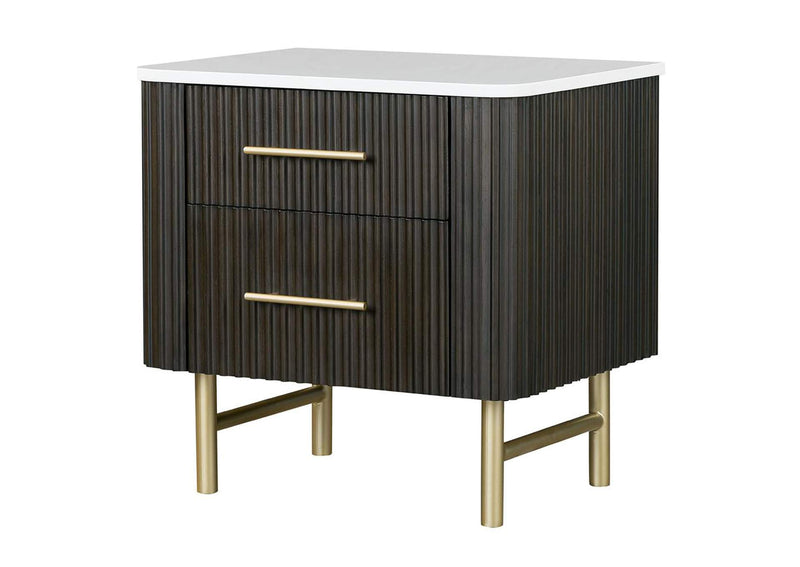 BD04093 Clayten Nightstand with Marble Top