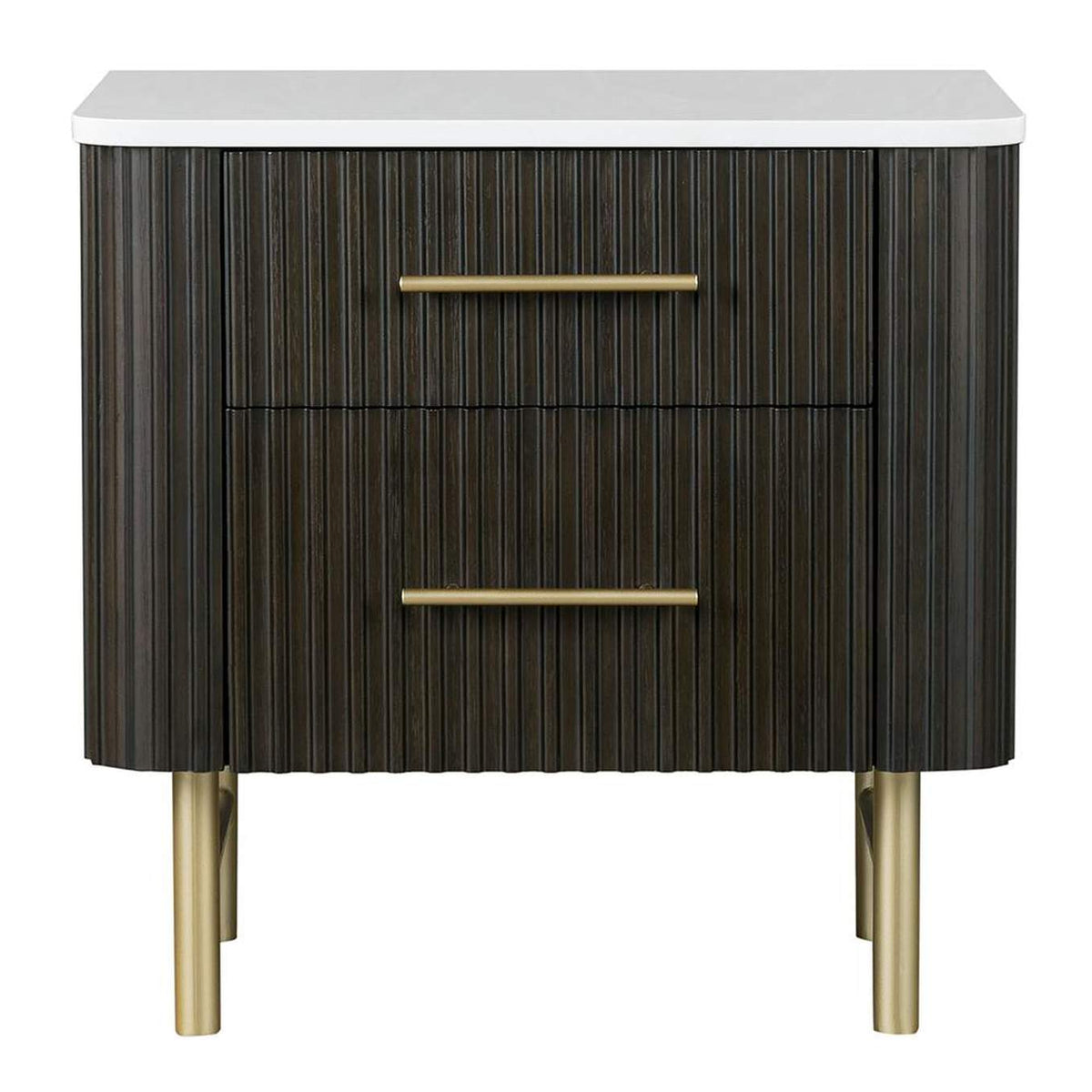 BD04093 Clayten Nightstand with Marble Top
