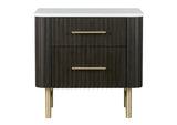 BD04093 Clayten Nightstand with Marble Top