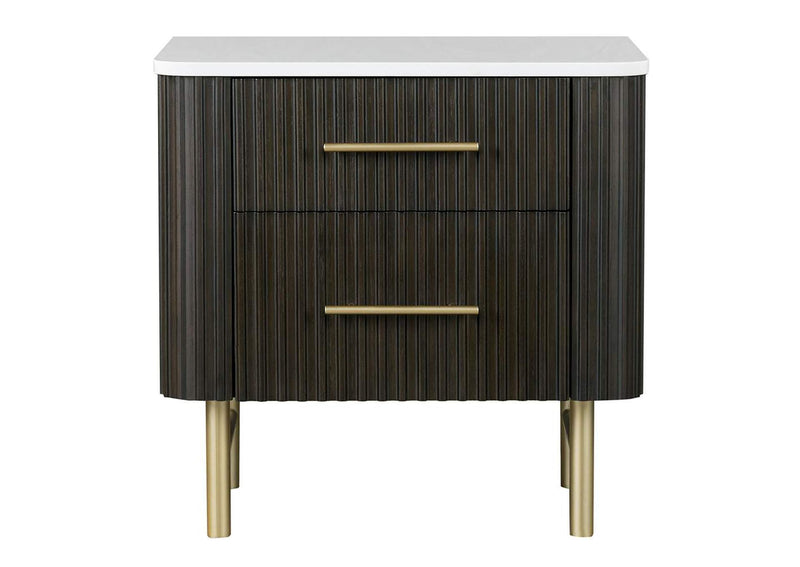 BD04093 Clayten Nightstand with Marble Top