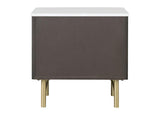 BD04093 Clayten Nightstand with Marble Top