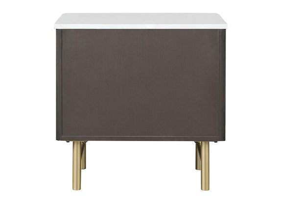 BD04093 Clayten Nightstand with Marble Top