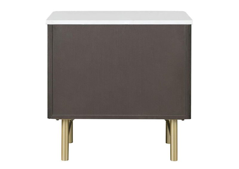 BD04093 Clayten Nightstand with Marble Top
