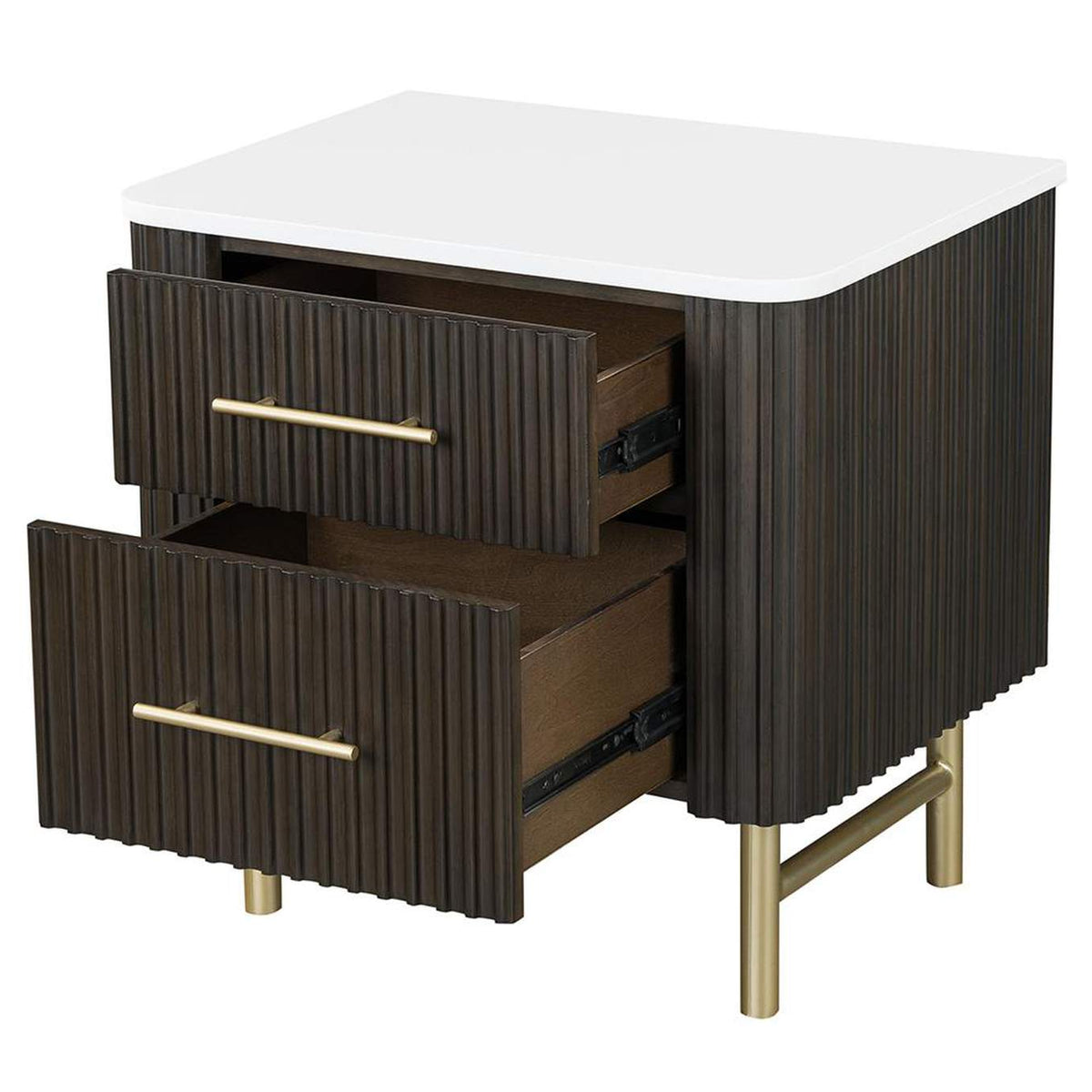 BD04093 Clayten Nightstand with Marble Top