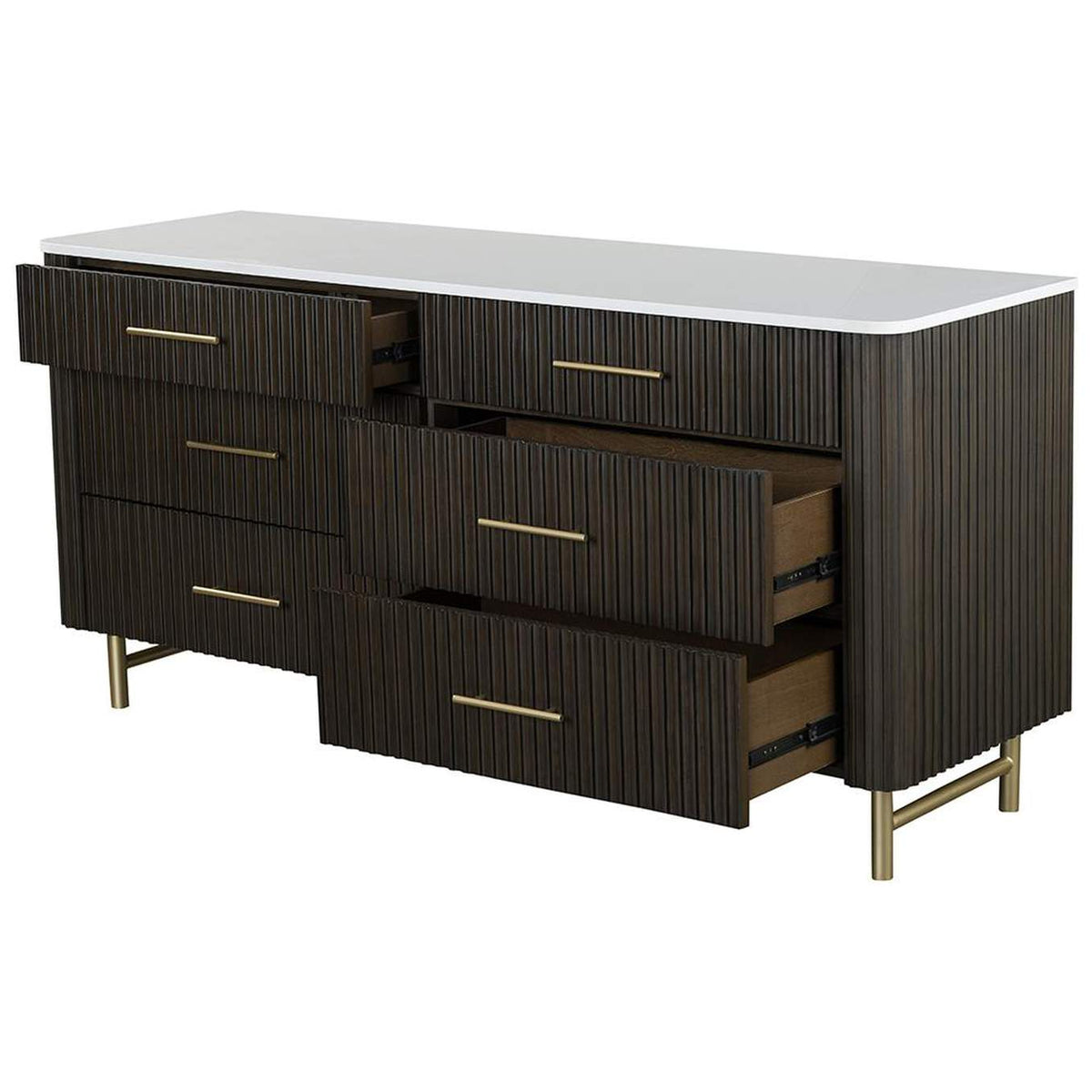 BD04095 Clayten Dresser with Marble Top