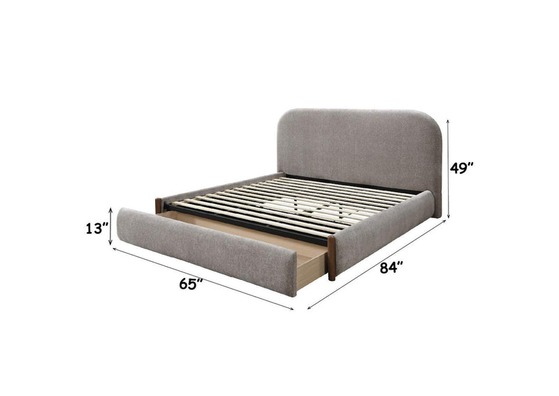 BD04590F Ollya Full Bed with Storage