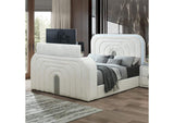 BD04751EK Shelyn Ek Bed with Led, TV Cabinet, Fireplace and Bluetooth