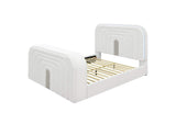 BD04751EK Shelyn Ek Bed with Led, TV Cabinet, Fireplace and Bluetooth