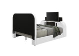 BD04751EK Shelyn Ek Bed with Led, TV Cabinet, Fireplace and Bluetooth