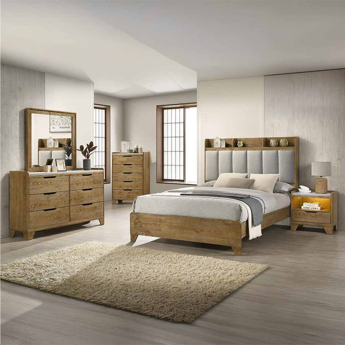 BD04862Q Garcia Queen Bed with USB