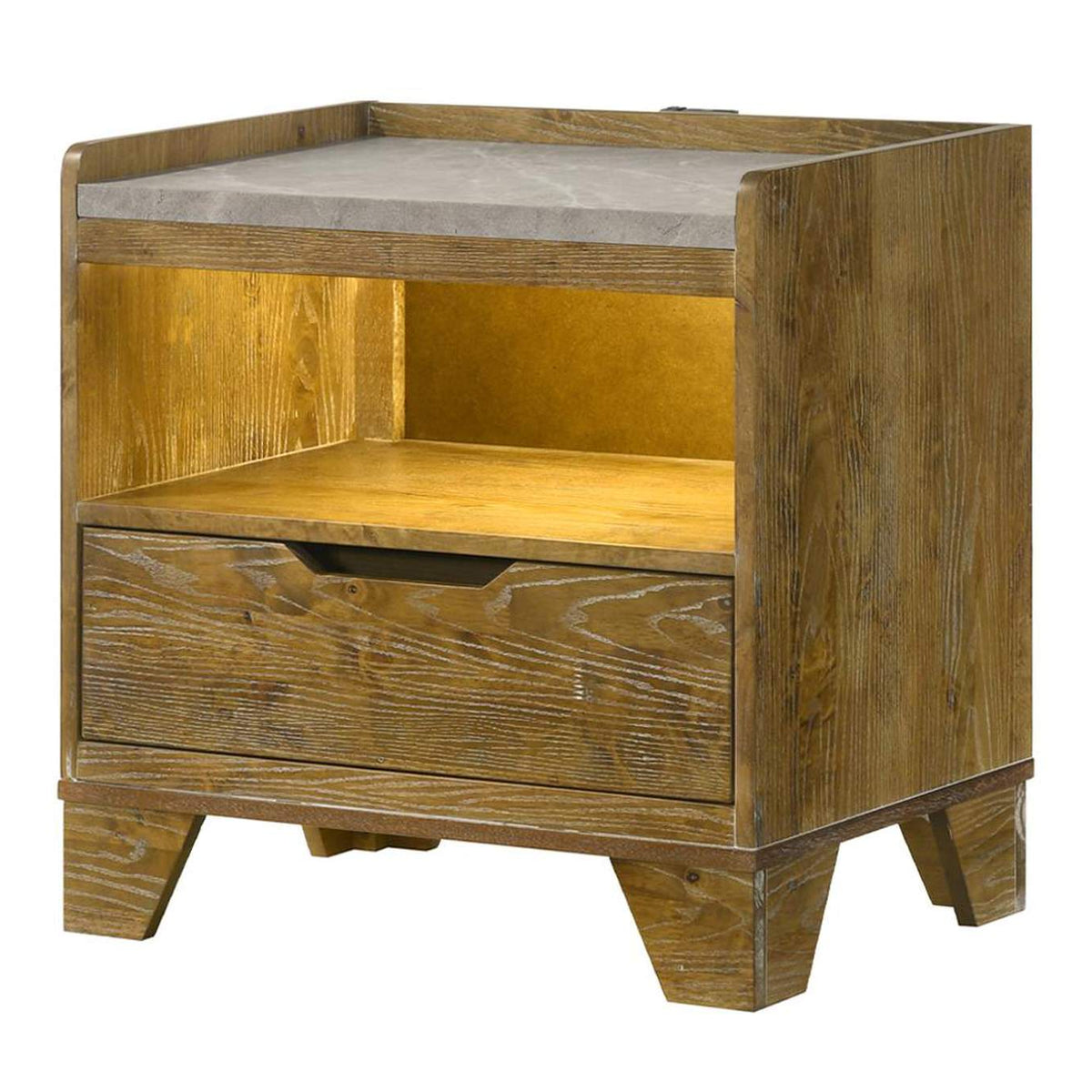 BD04863 Garcia Nightstand with Led