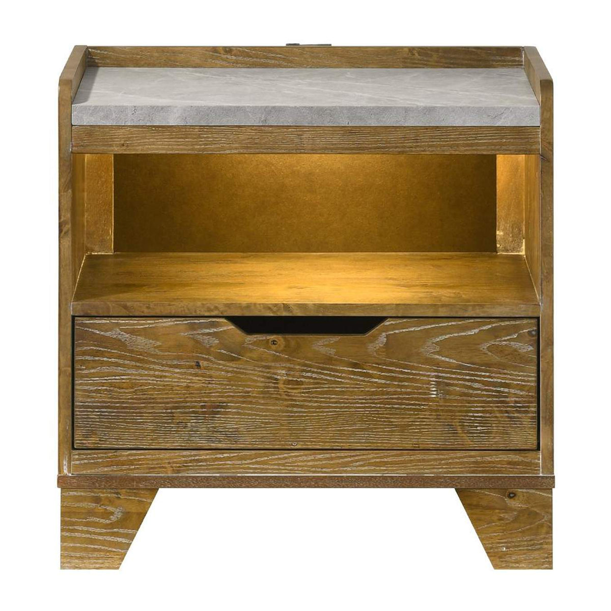 BD04863 Garcia Nightstand with Led