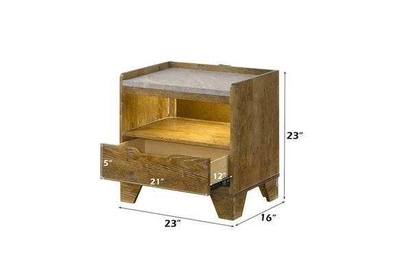 BD04863 Garcia Nightstand with Led