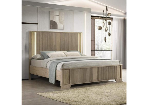 BD04871EK Lakkari Eastern King Bed with Led