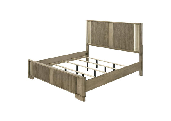 BD04871EK Lakkari Eastern King Bed with Led