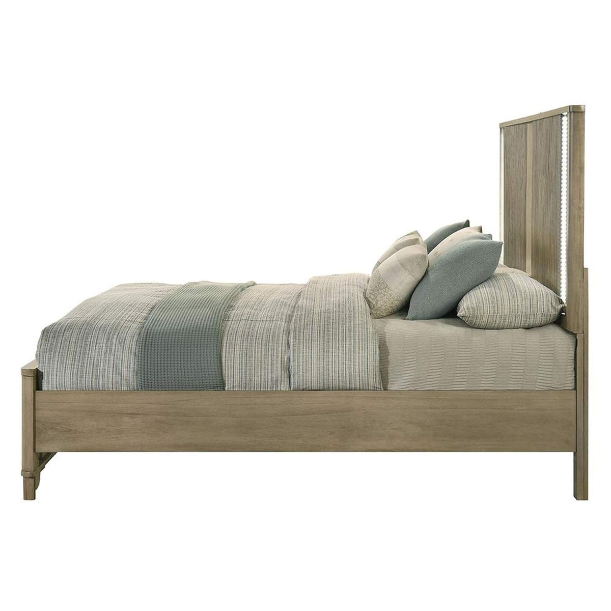 BD04871EK Lakkari Eastern King Bed with Led