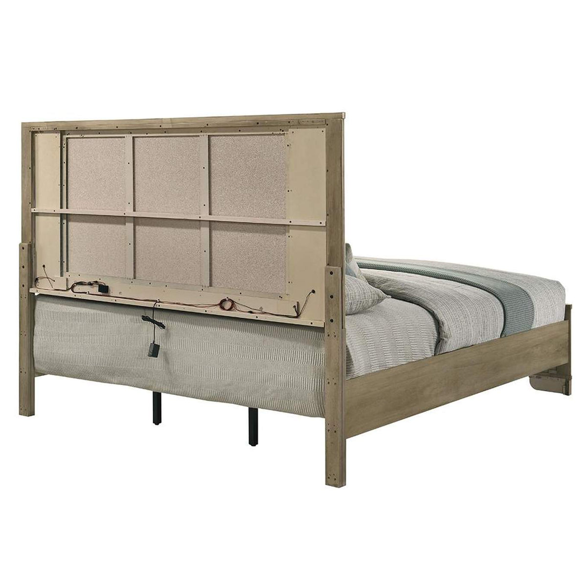 BD04871EK Lakkari Eastern King Bed with Led