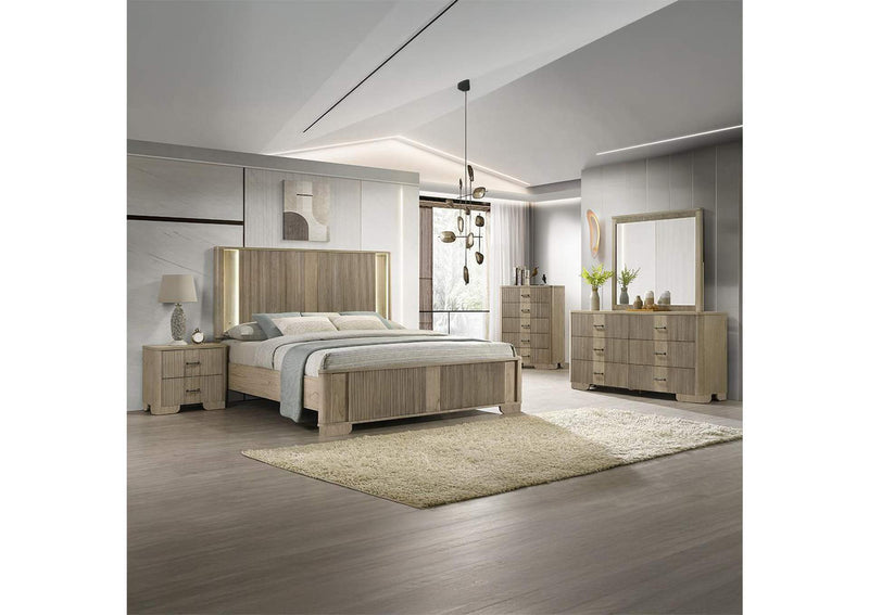 BD04871EK Lakkari Eastern King Bed with Led